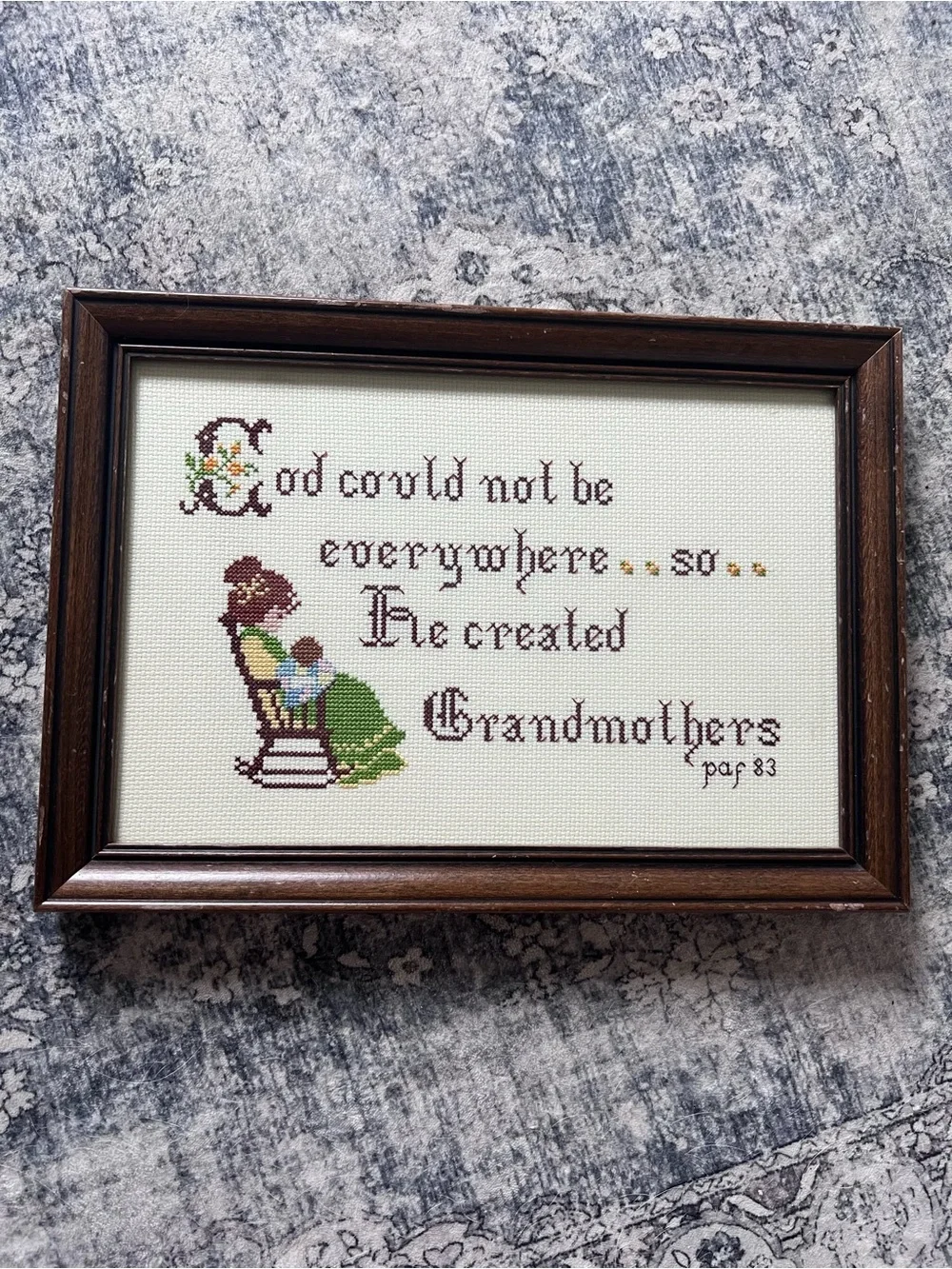 Grandmothers Needlepoint Wall Art